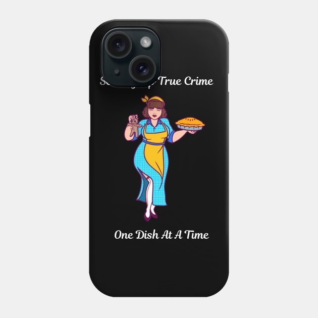 Mama Tie- Serving Up True Crime One Dish At A Time Phone Case by Mad Ginger Entertainment 