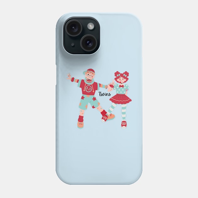 Twin-Tastic Adventures Phone Case by Kings Court