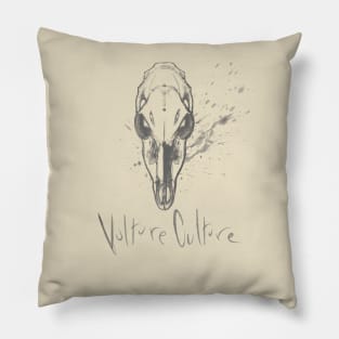 "Vulture Culture" Broken Doe Skull Pillow