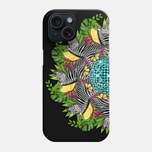 Disco zebra mandala Phone Case