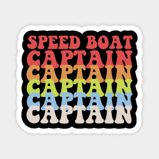 Speed Boat Captain Magnet