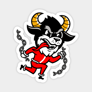 Krampus Mascot Logo Magnet