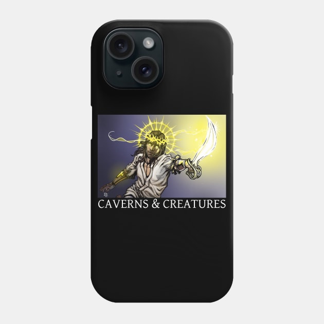 Caverns & Creatures: Thunderous Smite Phone Case by robertbevan