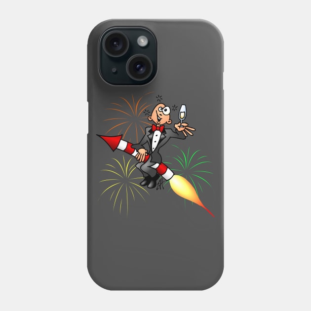 Happy New Year Phone Case by Cardvibes