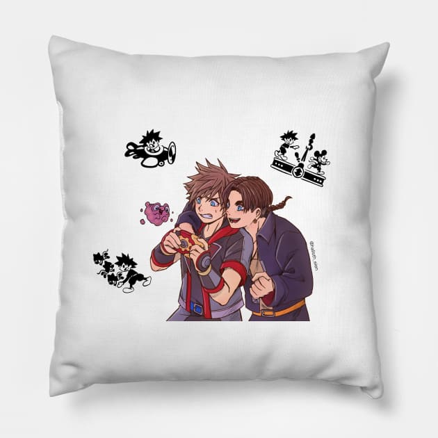 Sora and Jimbo Pillow by hallstheien