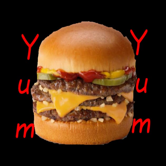 Yum Yum Hamburger Pattern by 2triadstore