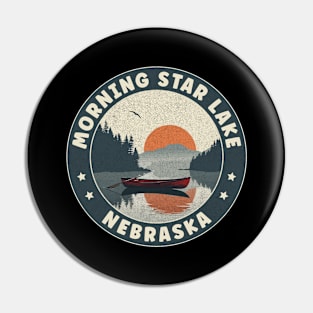 Morning Star Lake Nebraska Sunset Pin