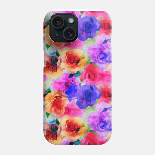 Neon Floral Pattern Phone Case by FloralPatterns