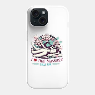 I Love Thai Massage Thailand Spa Relax Therapist Refresh Phone Case