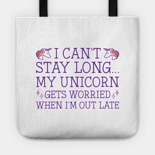 My Unicorn Gets Worried Tote