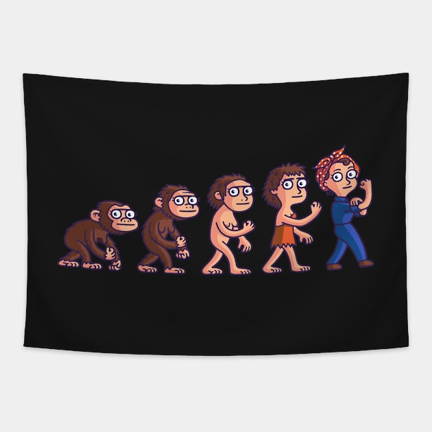 Women Evolution Tapestry by byTxemaSanz