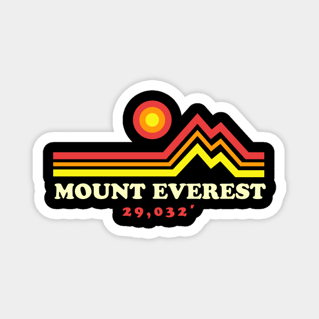 Mount Everest 29,032′ Himalayas Mount Everest Base Camp Magnet by PodDesignShop