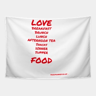 Love All Food Tapestry