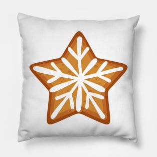 Gingerbread Star Cookie Pillow