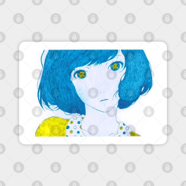 Ukraine in anime Magnet by kateryna.koshman