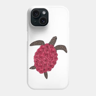 turtle lover gift,save a turtle,save the turtles,pink rose Phone Case