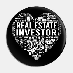 Real Estate Investor Heart Pin