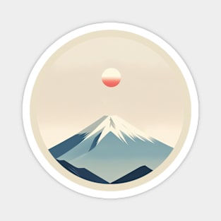 Minimalist Fuji: Adventure in Japan T-shirt Magnet