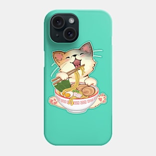 Kawaii Neko Cute Ramen Cat Japanese Noodle Anime Lover Phone Case