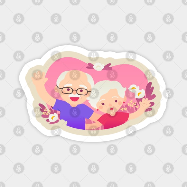 Grandparents Magnet by Brainable ART