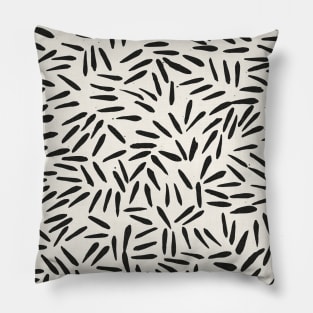 Minimalist Texture on Ivory Pillow