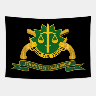 6th Military Police Group w Br - Ribbon Tapestry