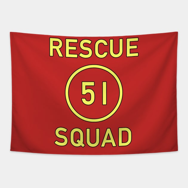 Rescue 51 Tapestry by Vandalay Industries