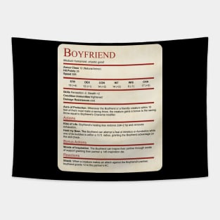 D&D Boyfriend Statblock Tapestry