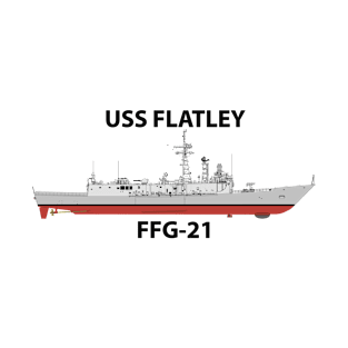 USS FLATLEY - FFG-21 - OH PERRY CLASS T-Shirt