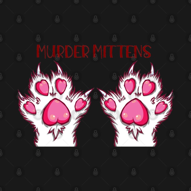 Murder Mittens - Cat Paws by Artimas Studio