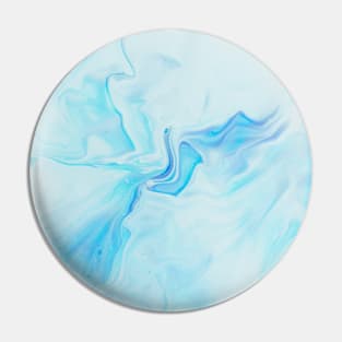 Cool Blue Gradient Marble Pin