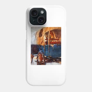 Blue Covered Wagon Phone Case