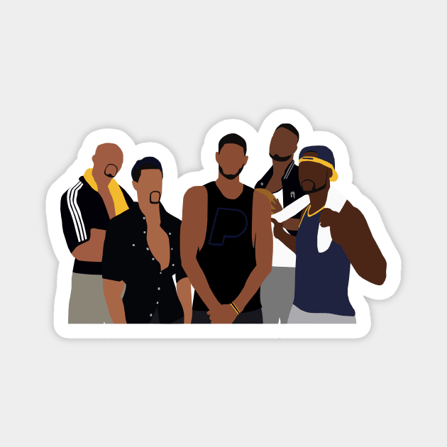 Indiana Pacers GQ Photoshoot Magnet by xRatTrapTeesx