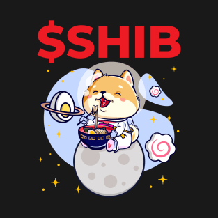 Cute Shiba Inu Coin, SHIB To The Moon T-Shirt