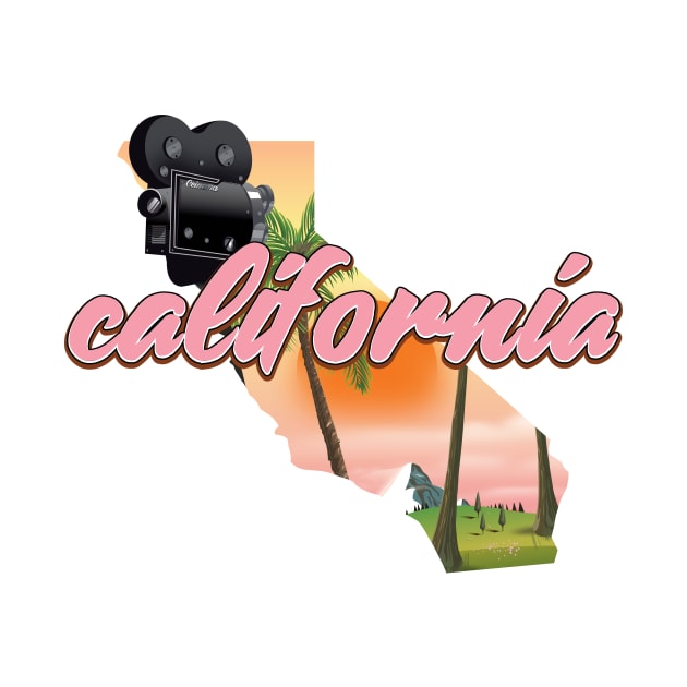 California USA map by nickemporium1