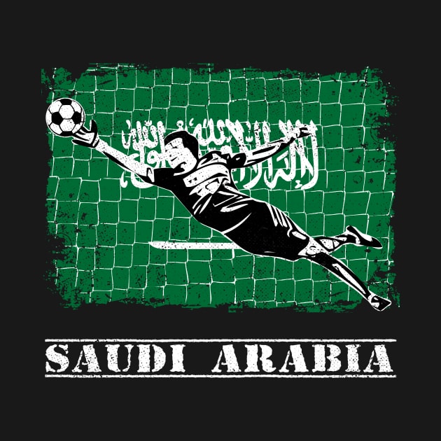 Saudi Arabia Soccer Goalie Goal Keeper Shirt by zeno27