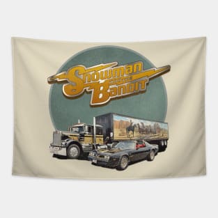 Snowman and the Bandit Tapestry