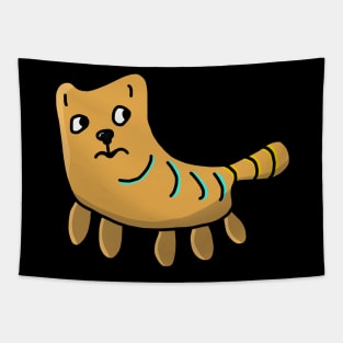 Suspicious Cute Dog (Fish) Tapestry