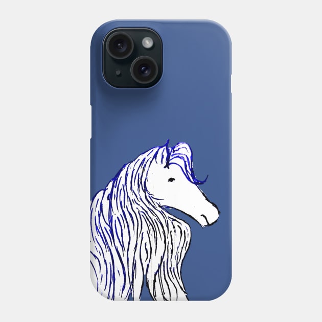 blue horse Phone Case by Ferith12