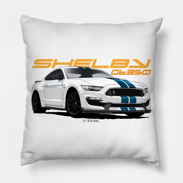 Mustang Shelby GT350 Pillow by LpDesigns_