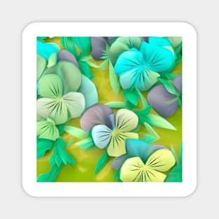 Pastel Pansies Magnet