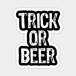 Trick Or Beer Halloween Drinking Magnet