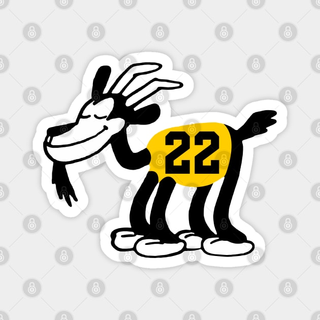 Caitlin Clark GOAT 6, Classic Steamboat Willie Goat Magnet by Megadorim
