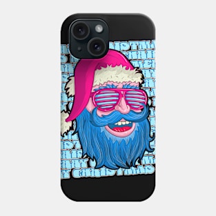 Funky Santa wishes you a Merry Christmas! Phone Case