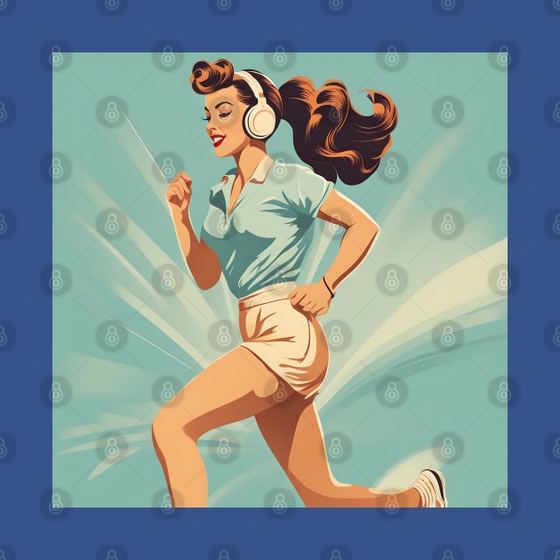 Retro Fit Run Jogging Jive Pin Up Pace by di-age7