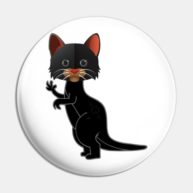 Dino Cat Pin by GMAT