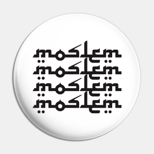 Moslem T-shirt Design Pin