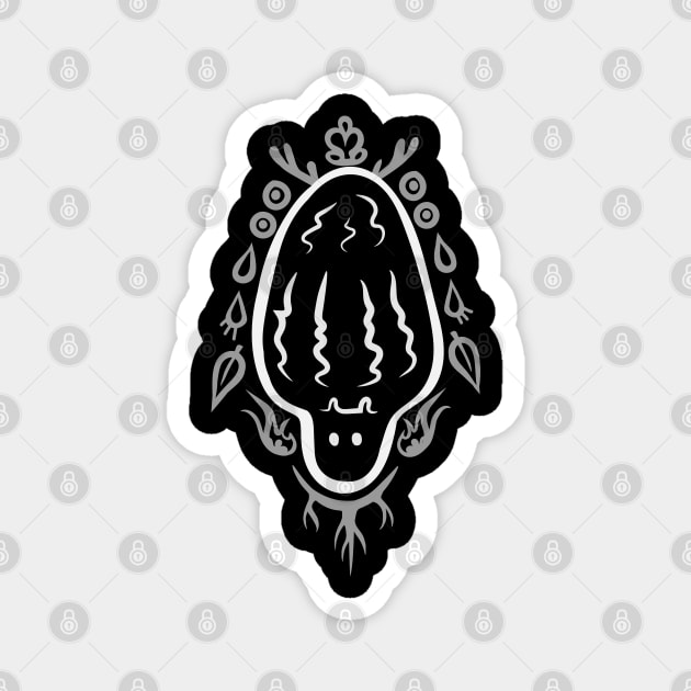 Mushroom Nature Spirit "Morel Guardian" Magnet by Boreal-Witch