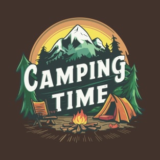 Camping Time Travel Adventure Holidays T-Shirt