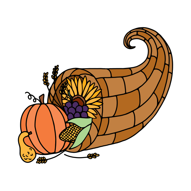 Festive Fall Cornucopia by murialbezanson